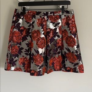 J. Crew Floral mini skirt